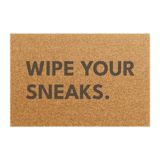 Wipe Your Sneaks Doormat, Humorous Welcome Mat, Home Decor, Outdoor Entry Rug, Housewarming Gift, Entryway Accessories